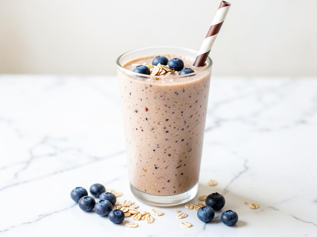 Berry Oat Protein Smoothie