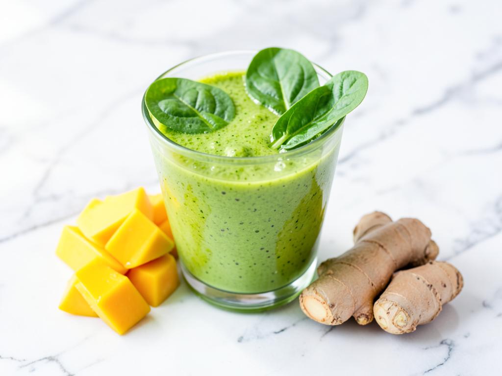Green Mango Ginger Smoothie
